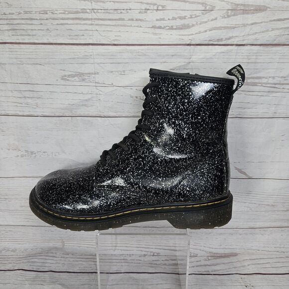 Dr. Martens Air Wair Boots Size USL 6 USM 5 Bouncing Soles 1460Y Black Combat - Picture 6 of 11